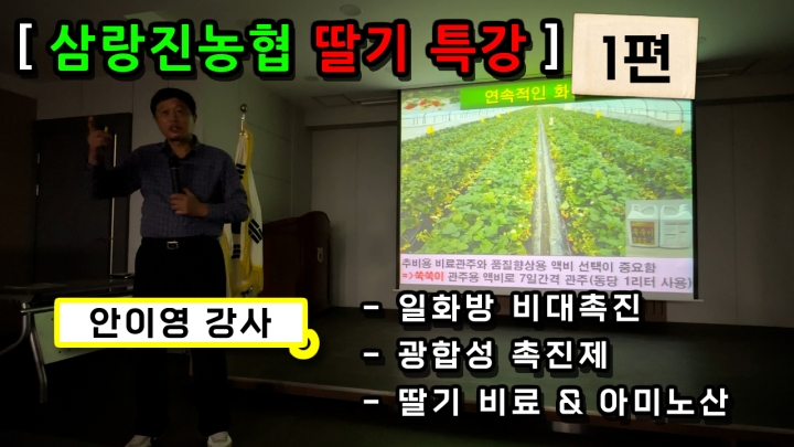 [경남 밀양] 딸기 생육 및 병충해 방지! 안이영 강사 딸기 특강(1편)